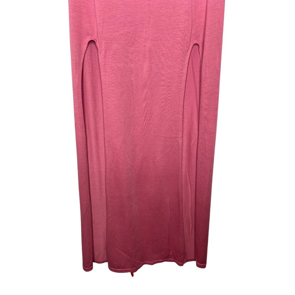 Rag & Bone Womens Pink Maxi Skirt With Side Slits Size XXS - Picture 6 of 12